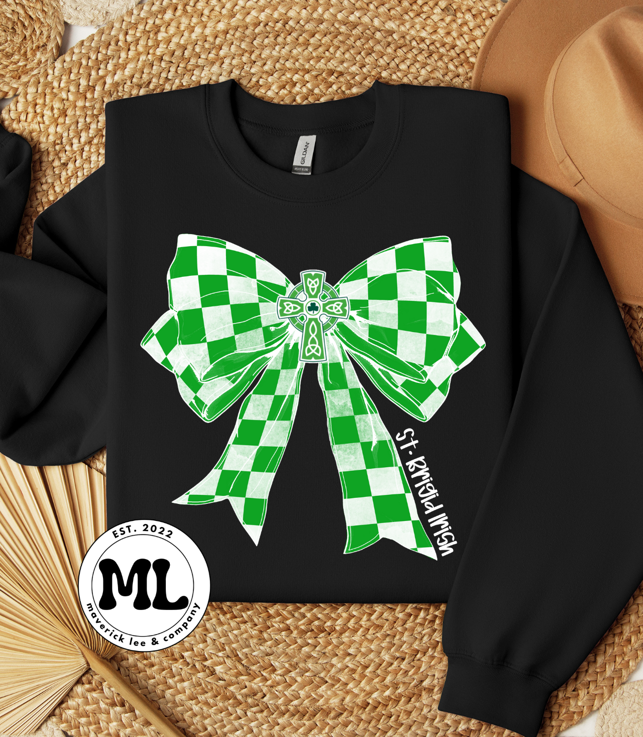 St.Brigid Checkered bow