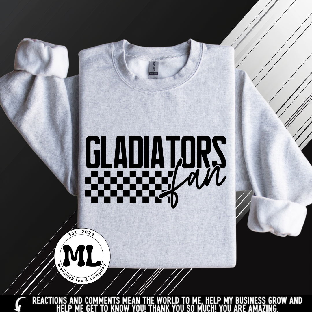 Gladiators – checkered fan