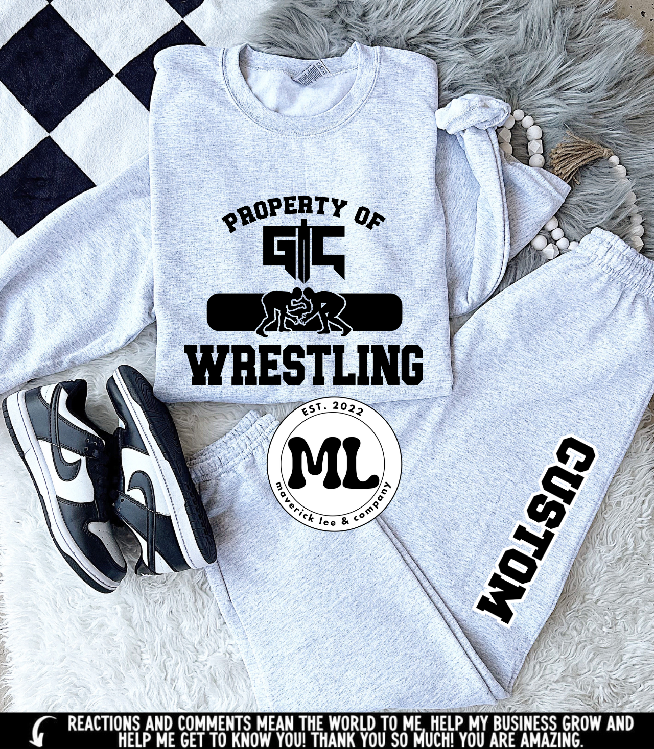 Gladiator wrestling jogger set