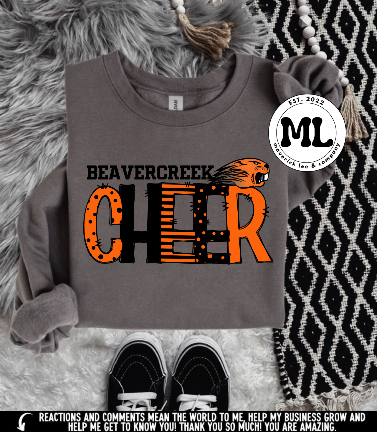 Beavercreek cheer – dots and stripes