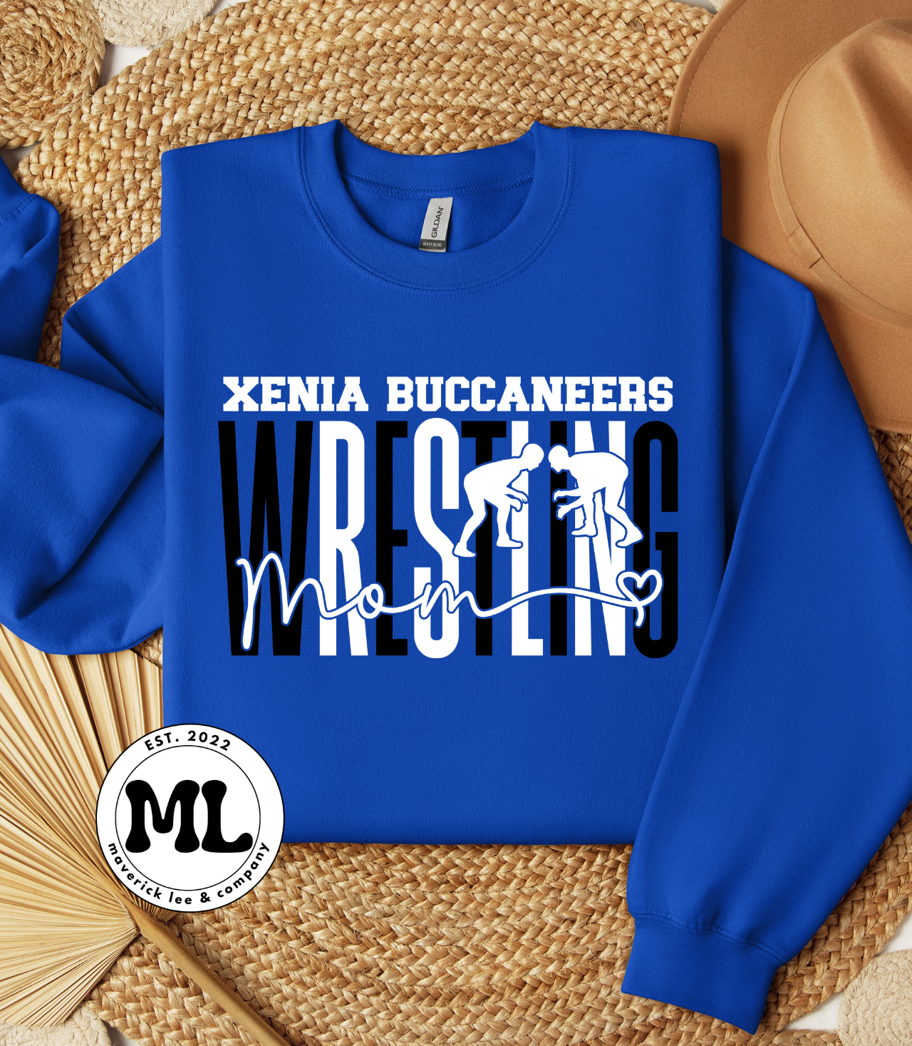 Buccaneers wrestling mom – cursive