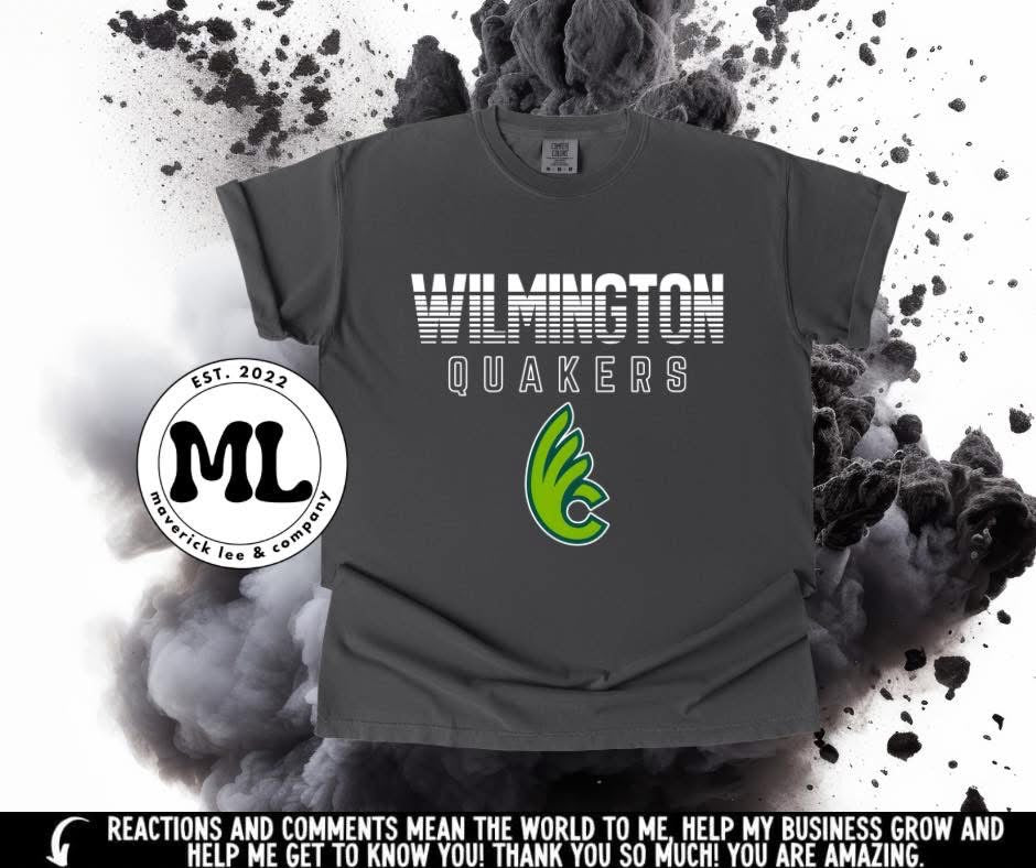 Wilmington Quakers – lines + logo bottom