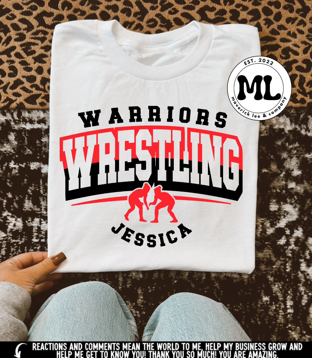 Girl Warriors wrestling custom name