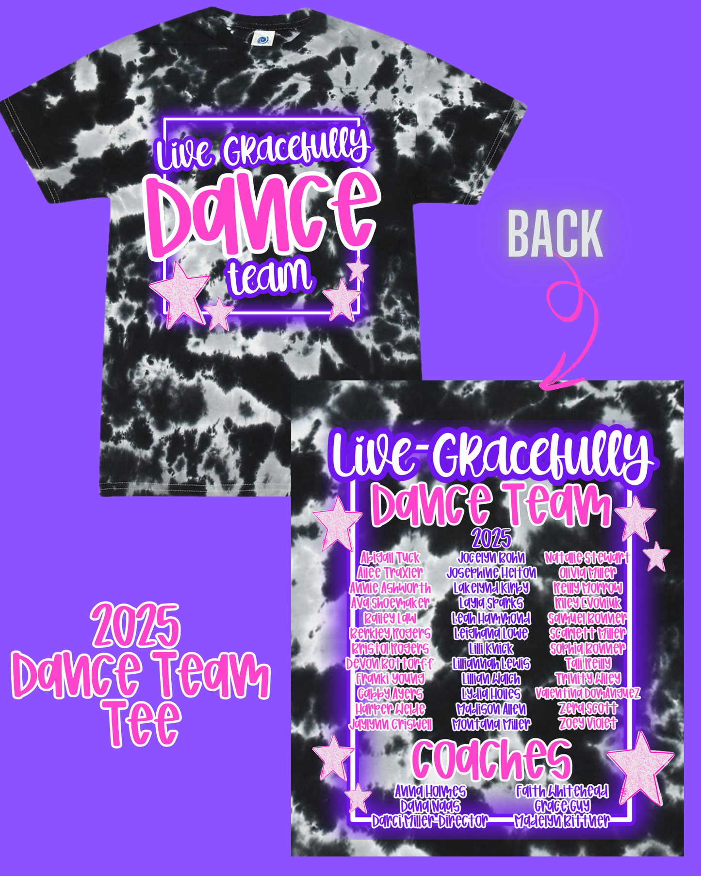 Live Gracefully Required Dance Team 2025 Tee