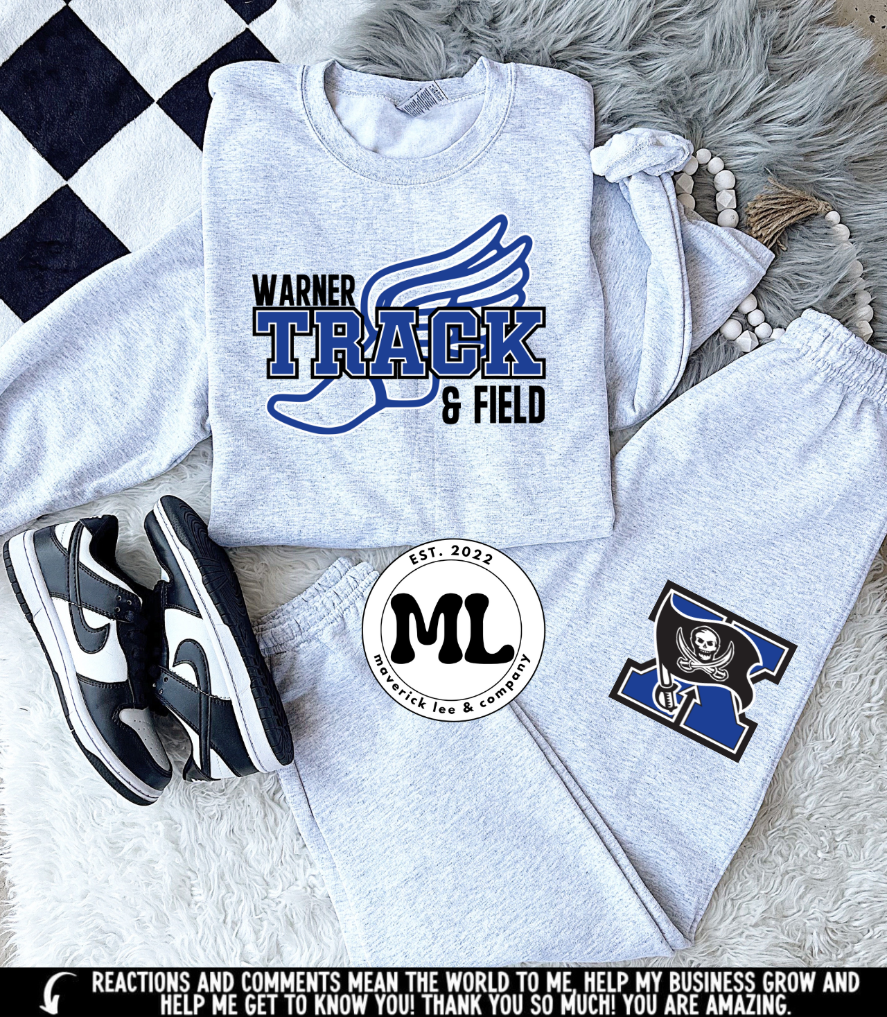 Warner Track Ash jogger set
