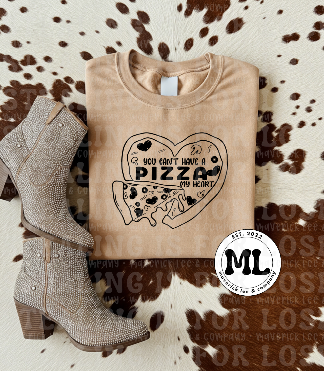 Pizza my heart – black