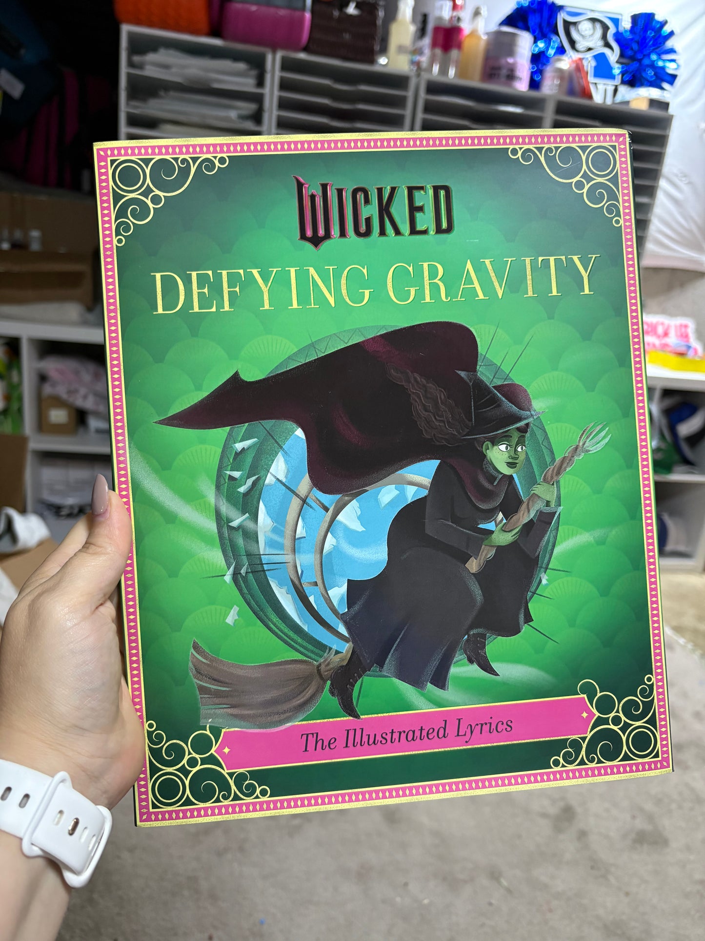 Defying gravity, illustrated storybook - in stock