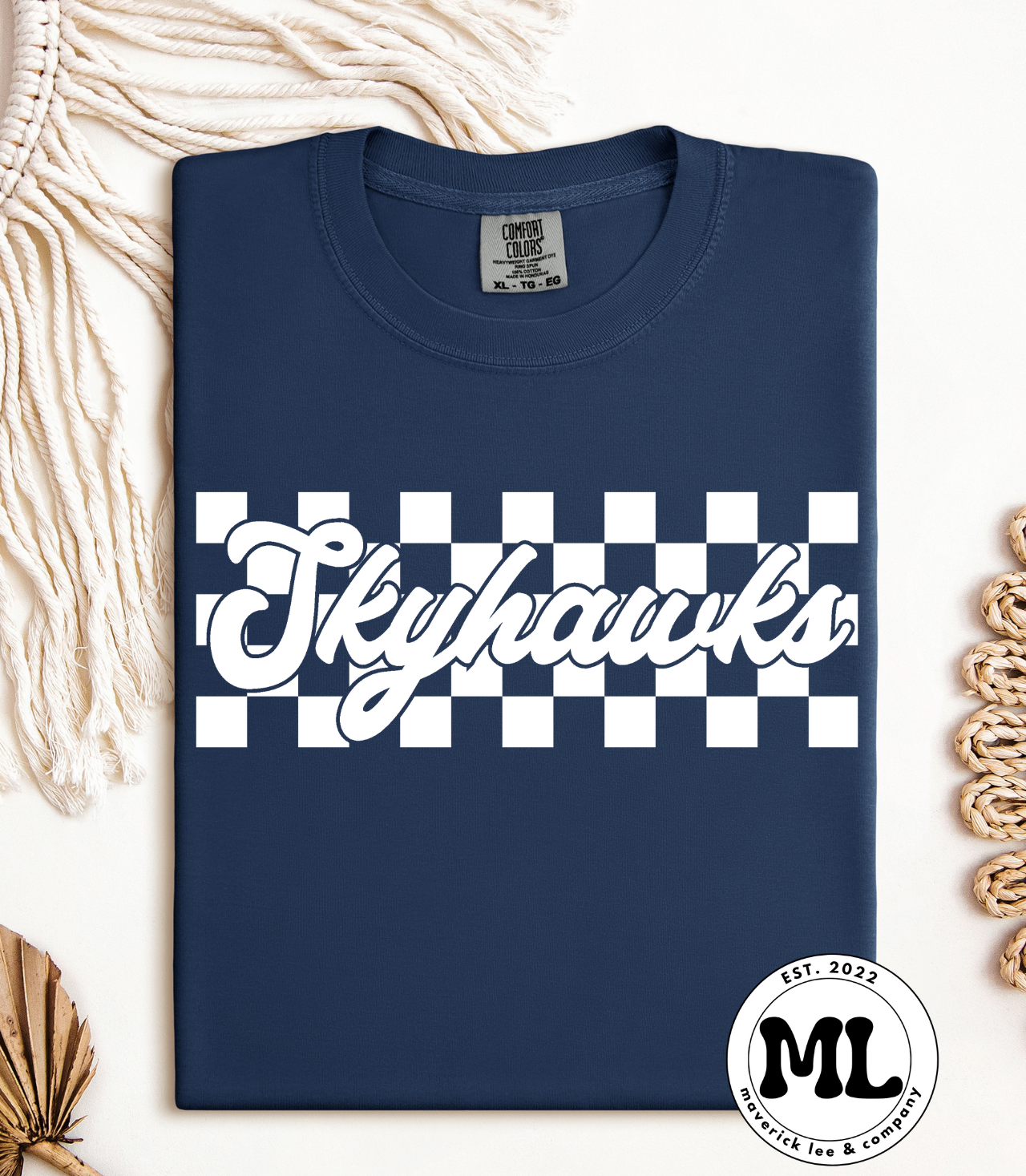 Skyhawks white checkered