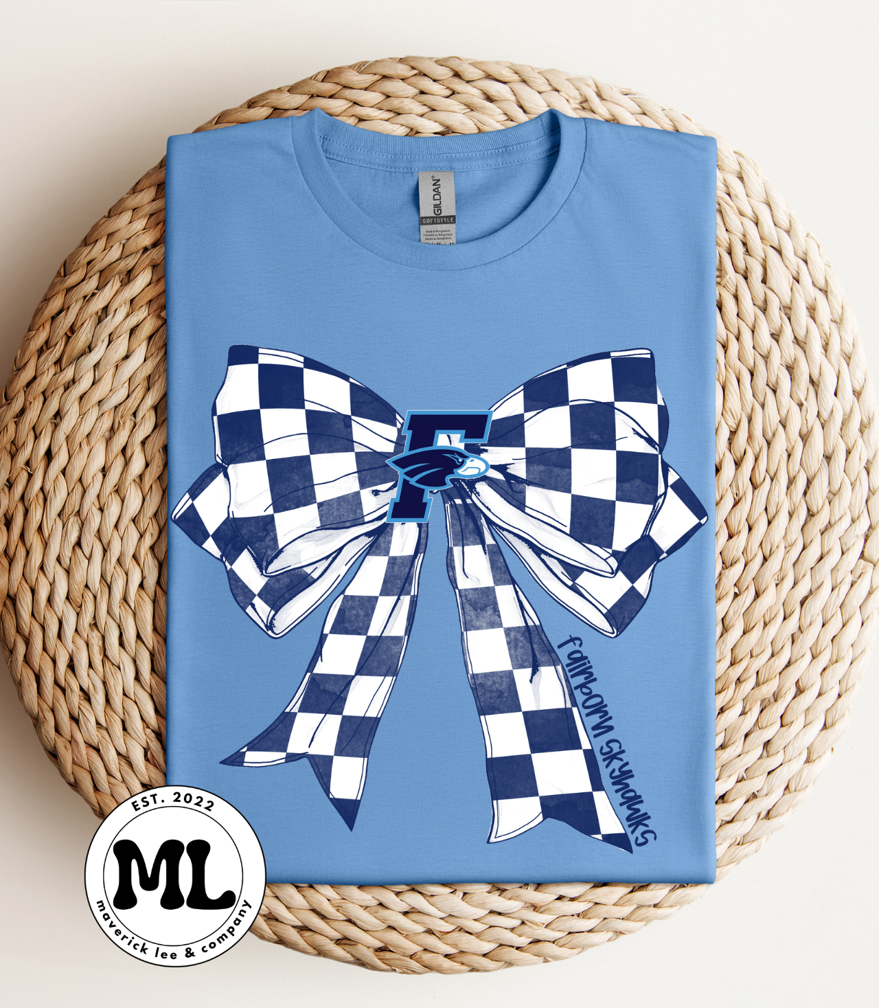 Fairborn Skyhawks checkered bow