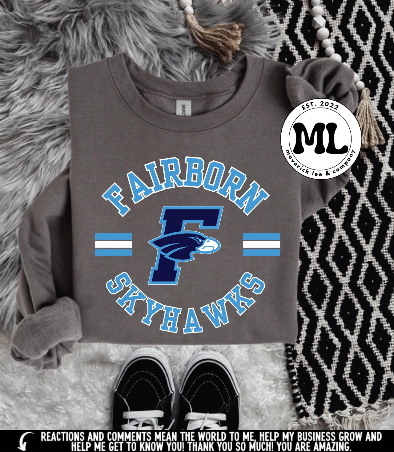 Fairborn Skyhawks circle logo