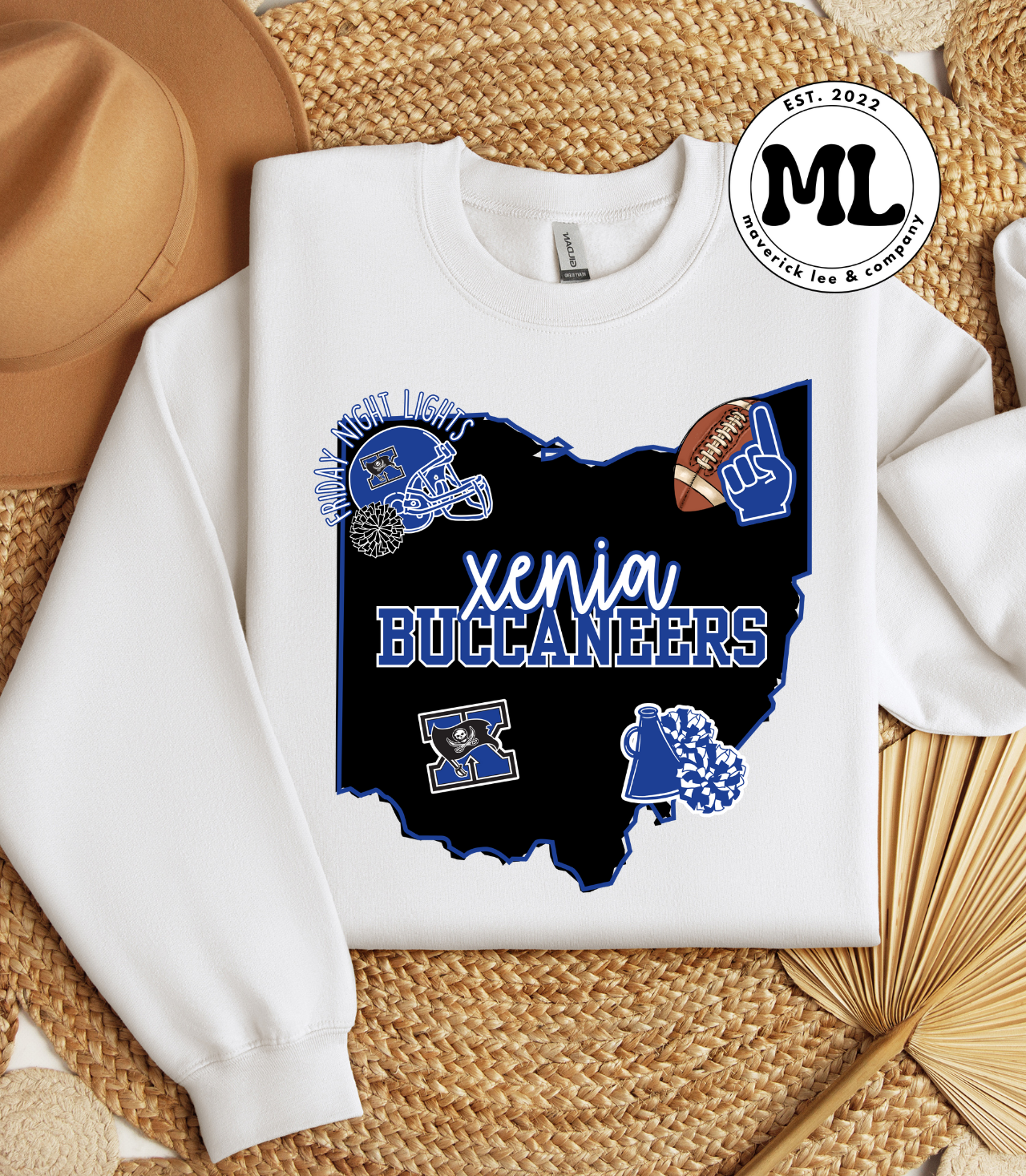 Xenia Buccaneers – Ohio outline