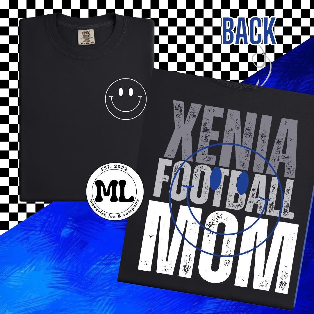 Xenia football mom front+ back