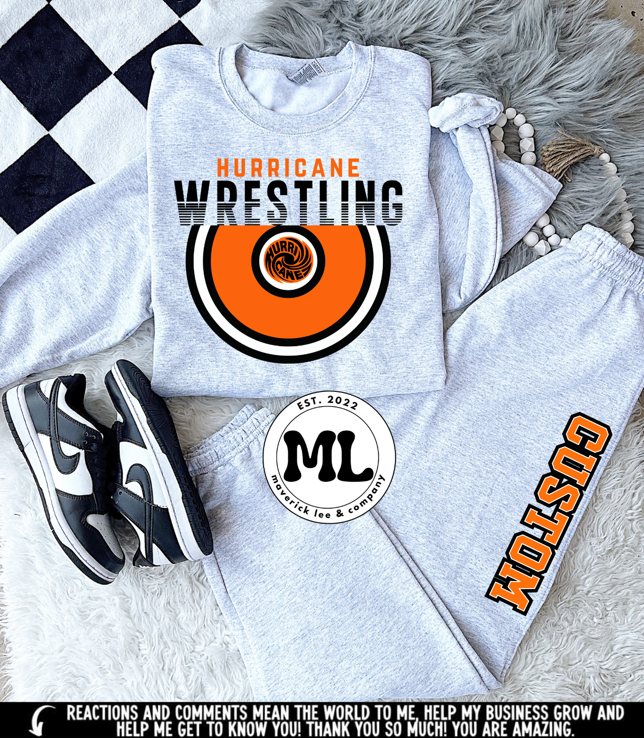 Wilmington hurricane wrestling jogger set
