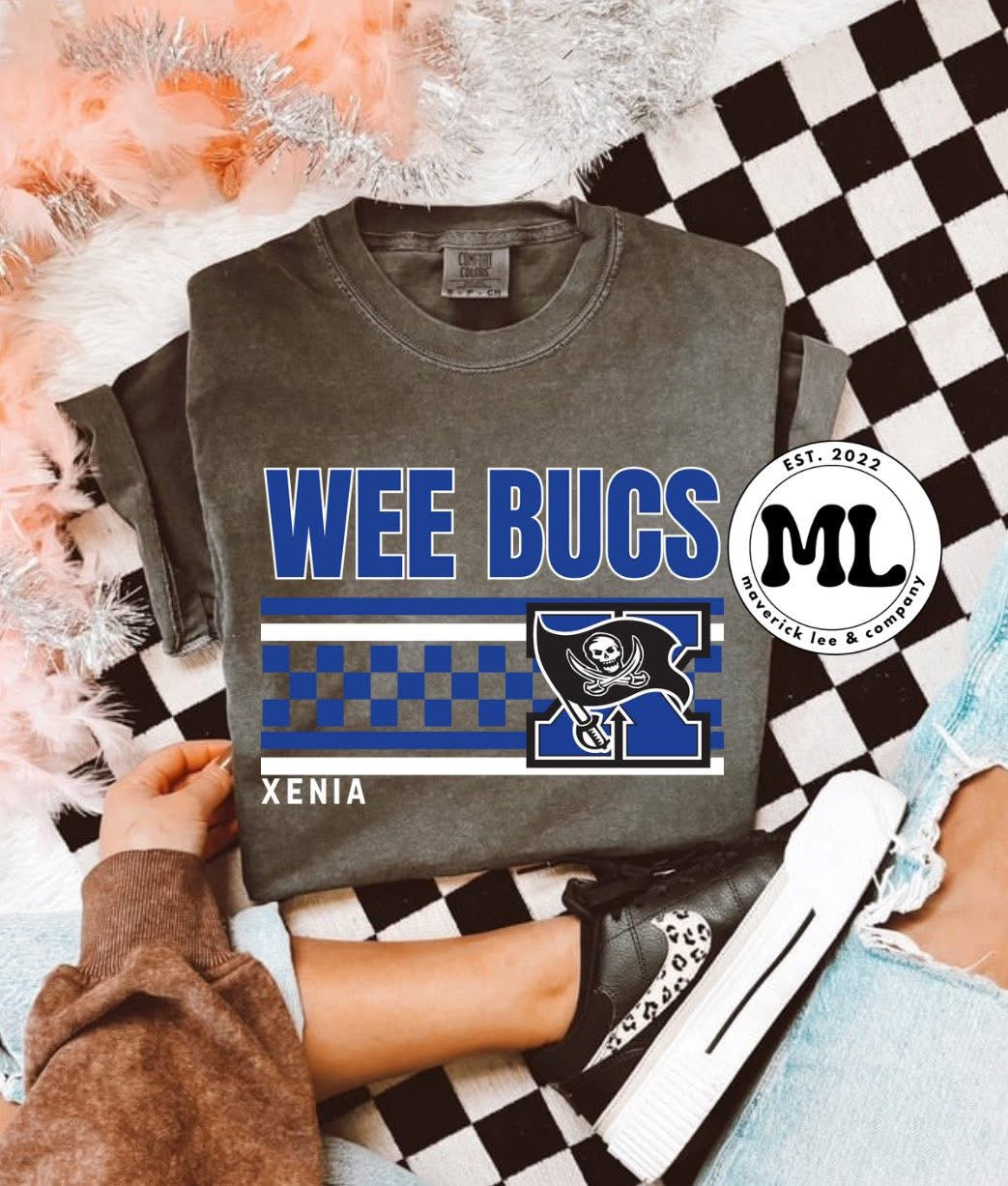 Wee bucs multicolored checkered