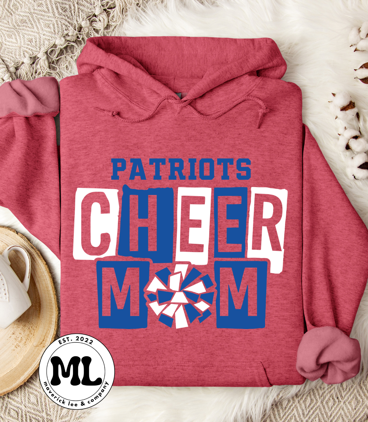 Patriots cheer mom