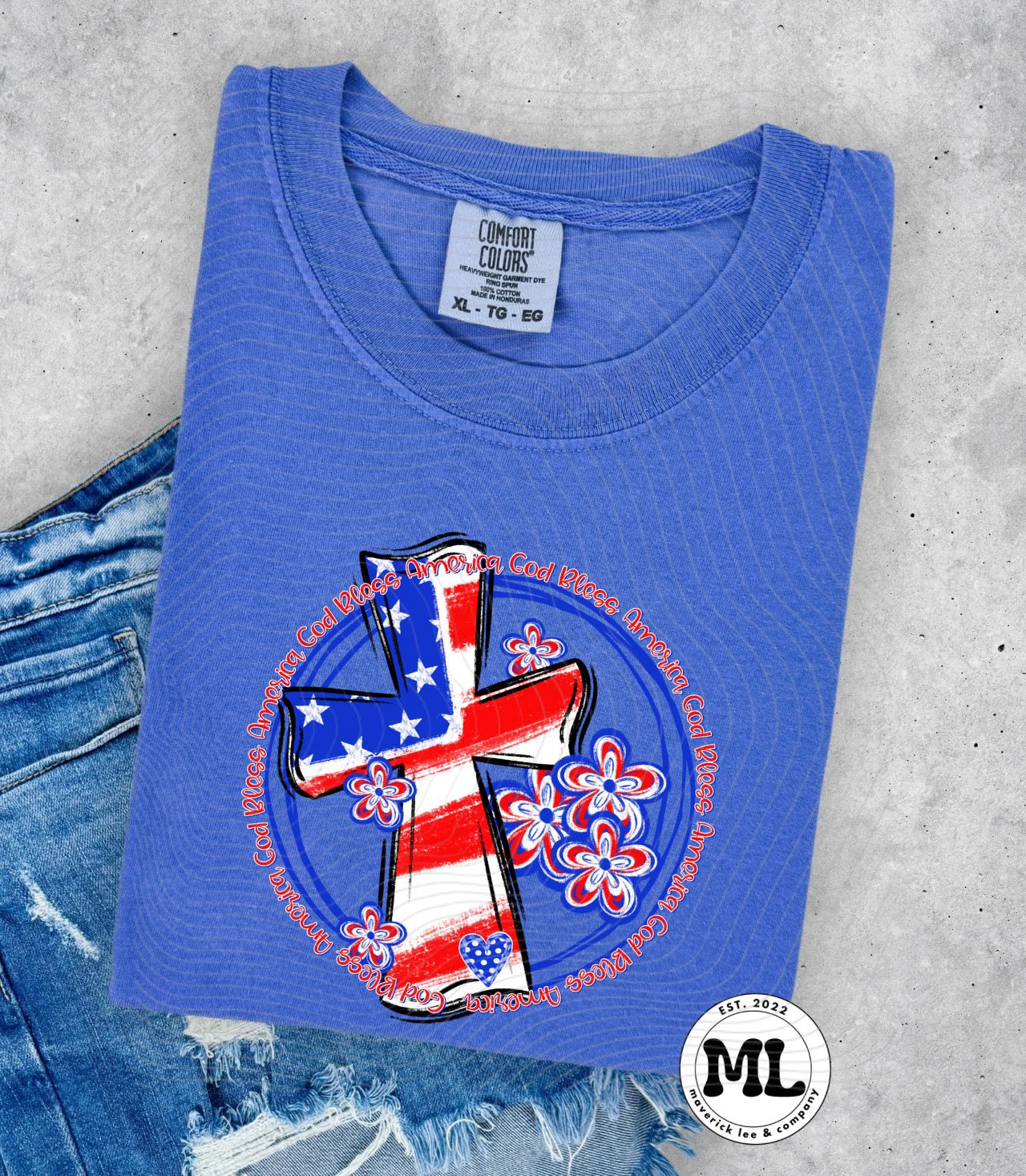 God bless America floral