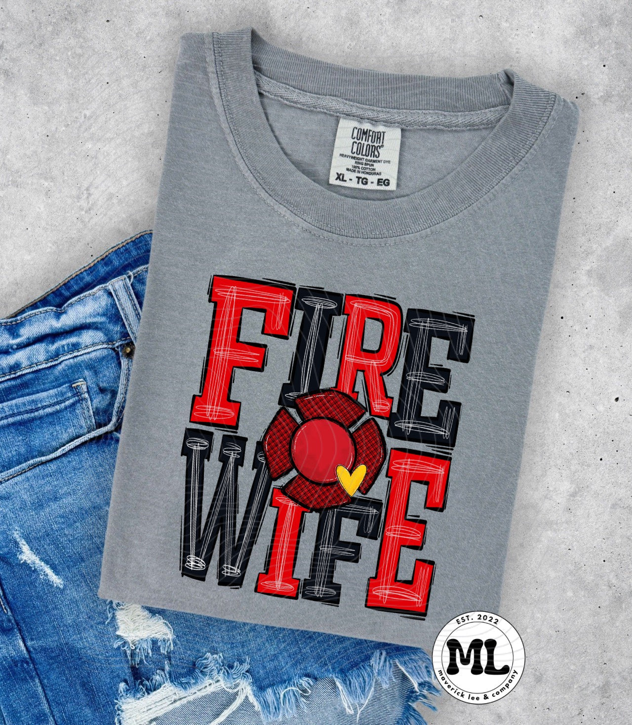 Fire wife black and red
