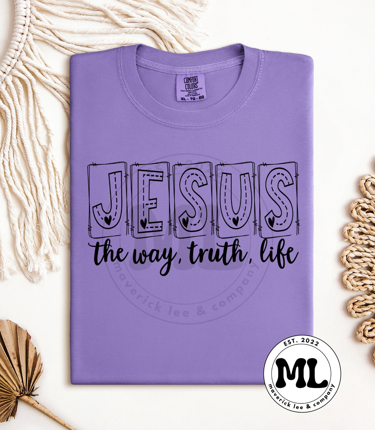 Jesus black distressed boxes
