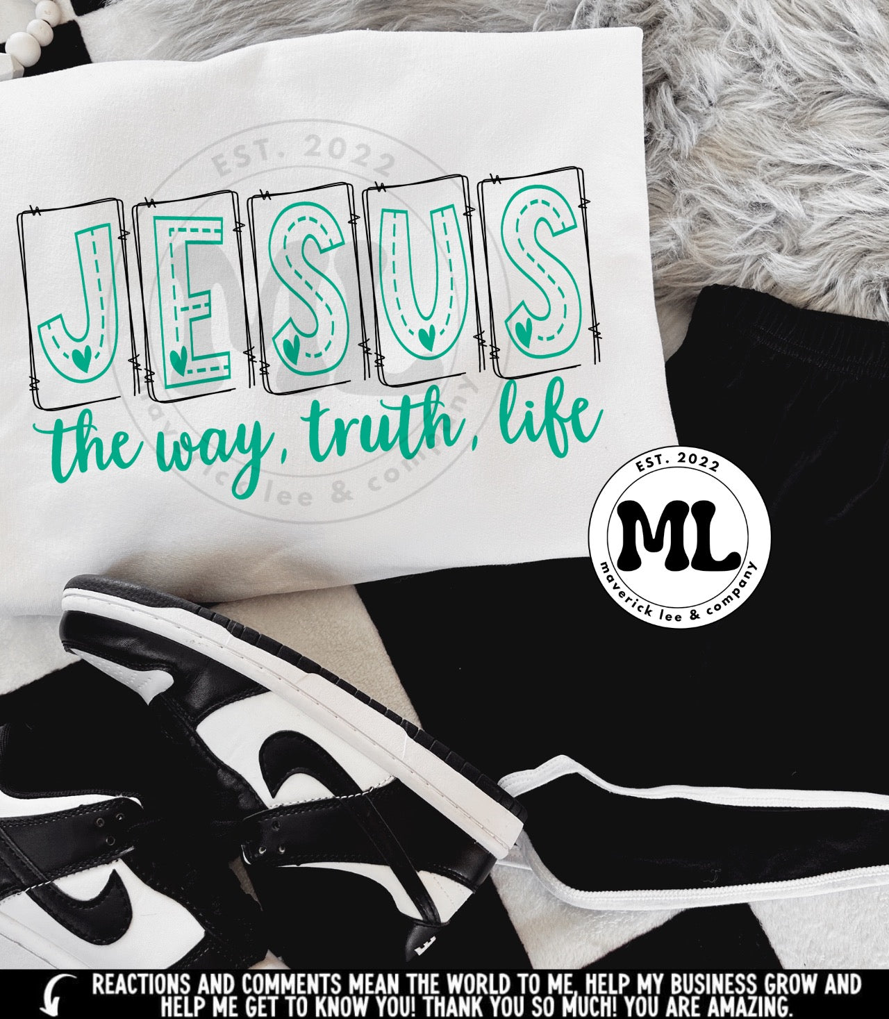 Jesus distressed blocks