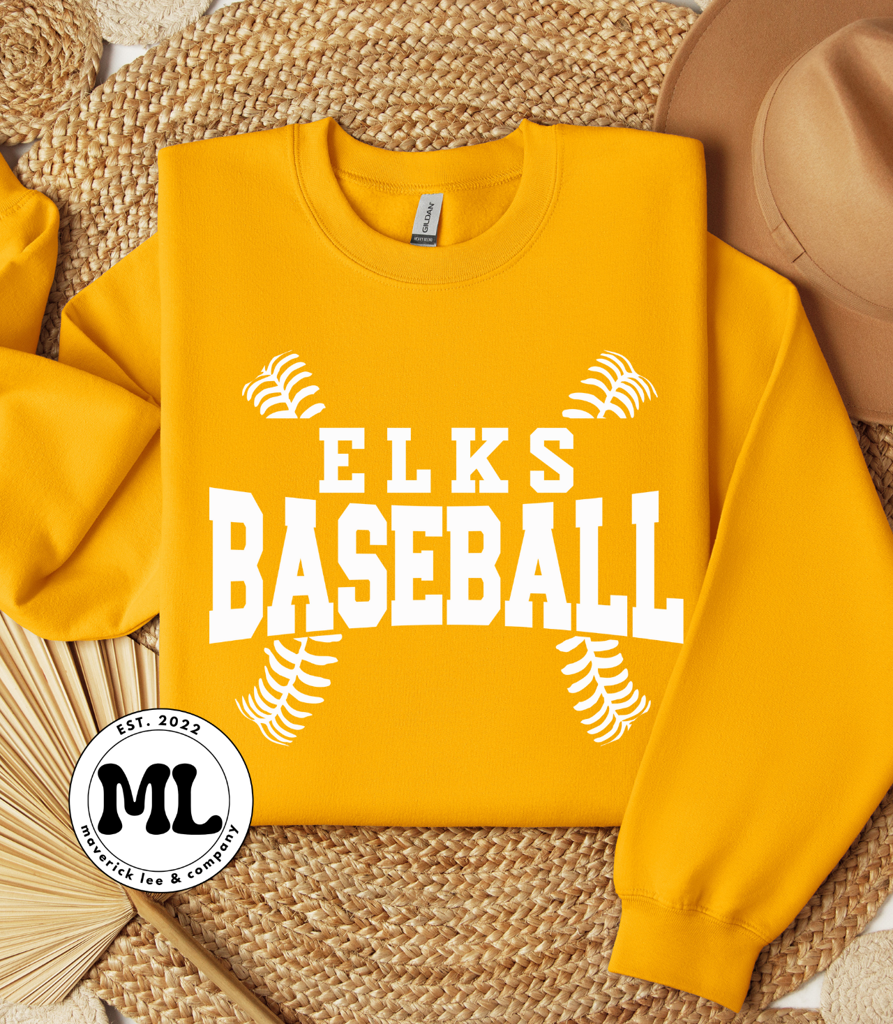 Elks baseball white