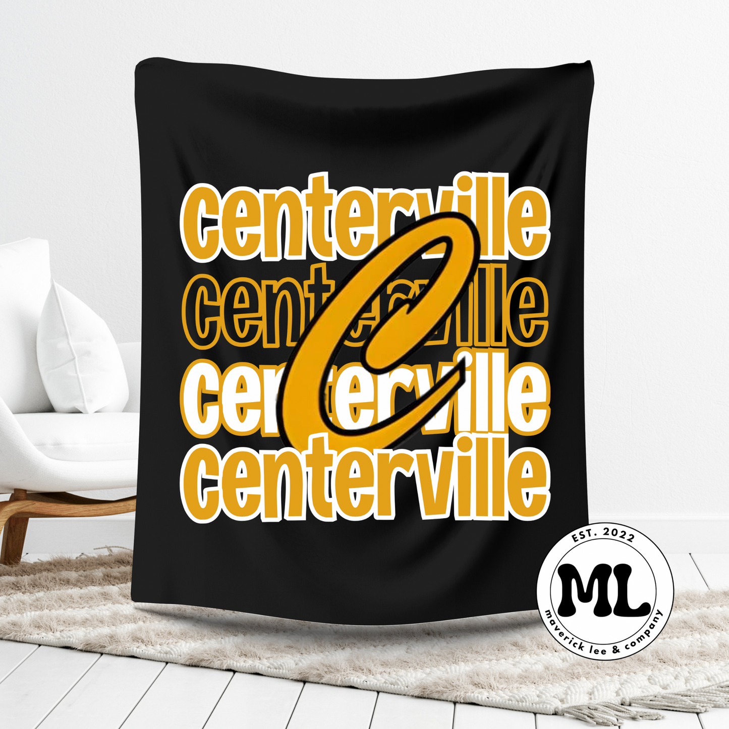 Centerville baseball minky blanket