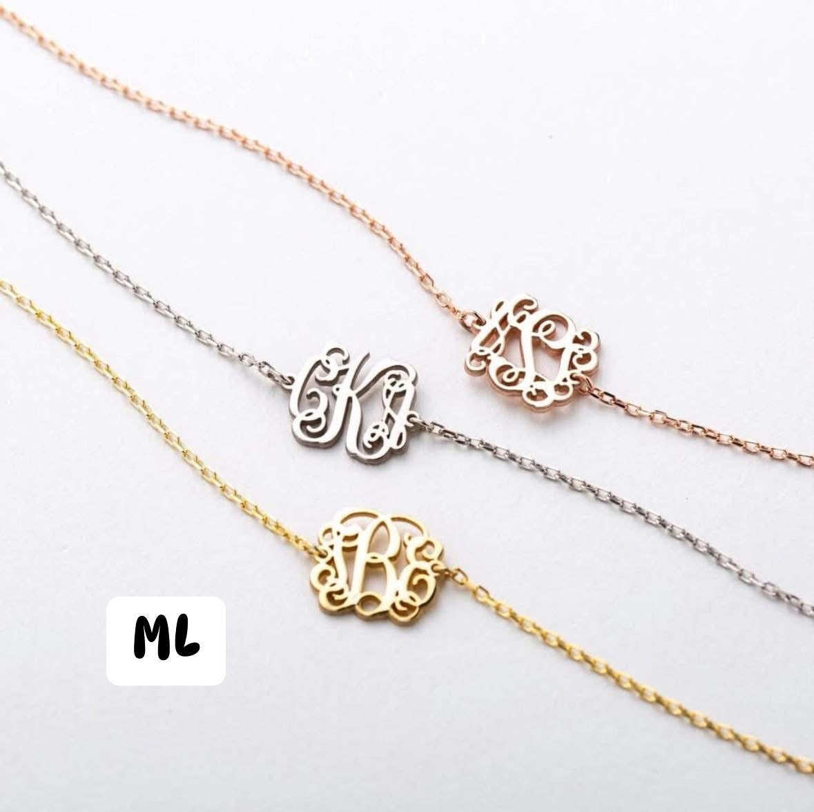 Custom Monogram Jewelry