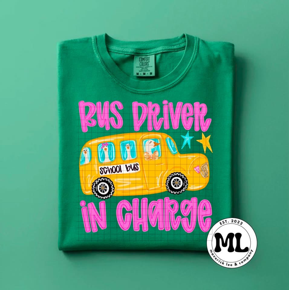 Bus driver in charge