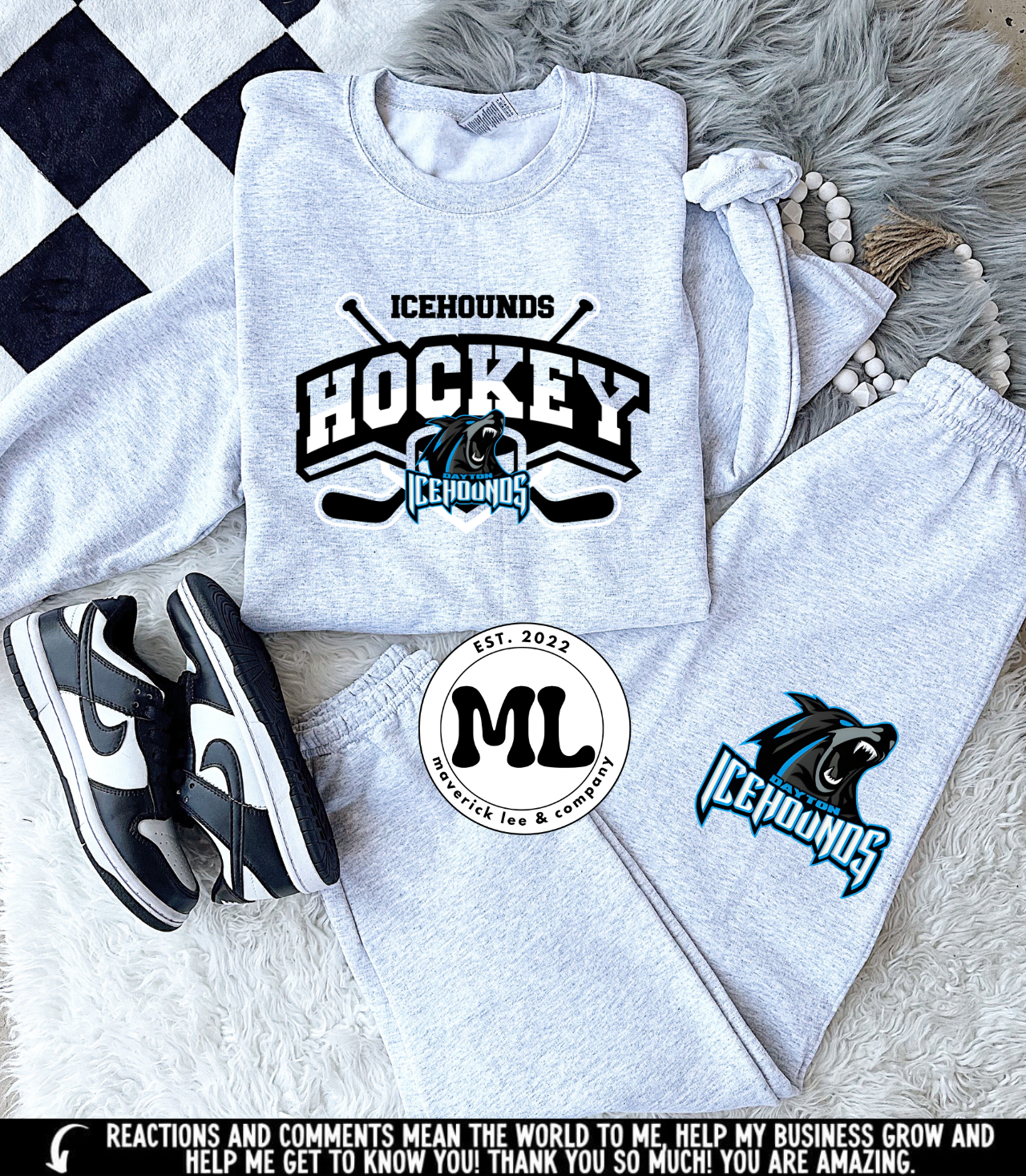 Icehounds ash jogger set