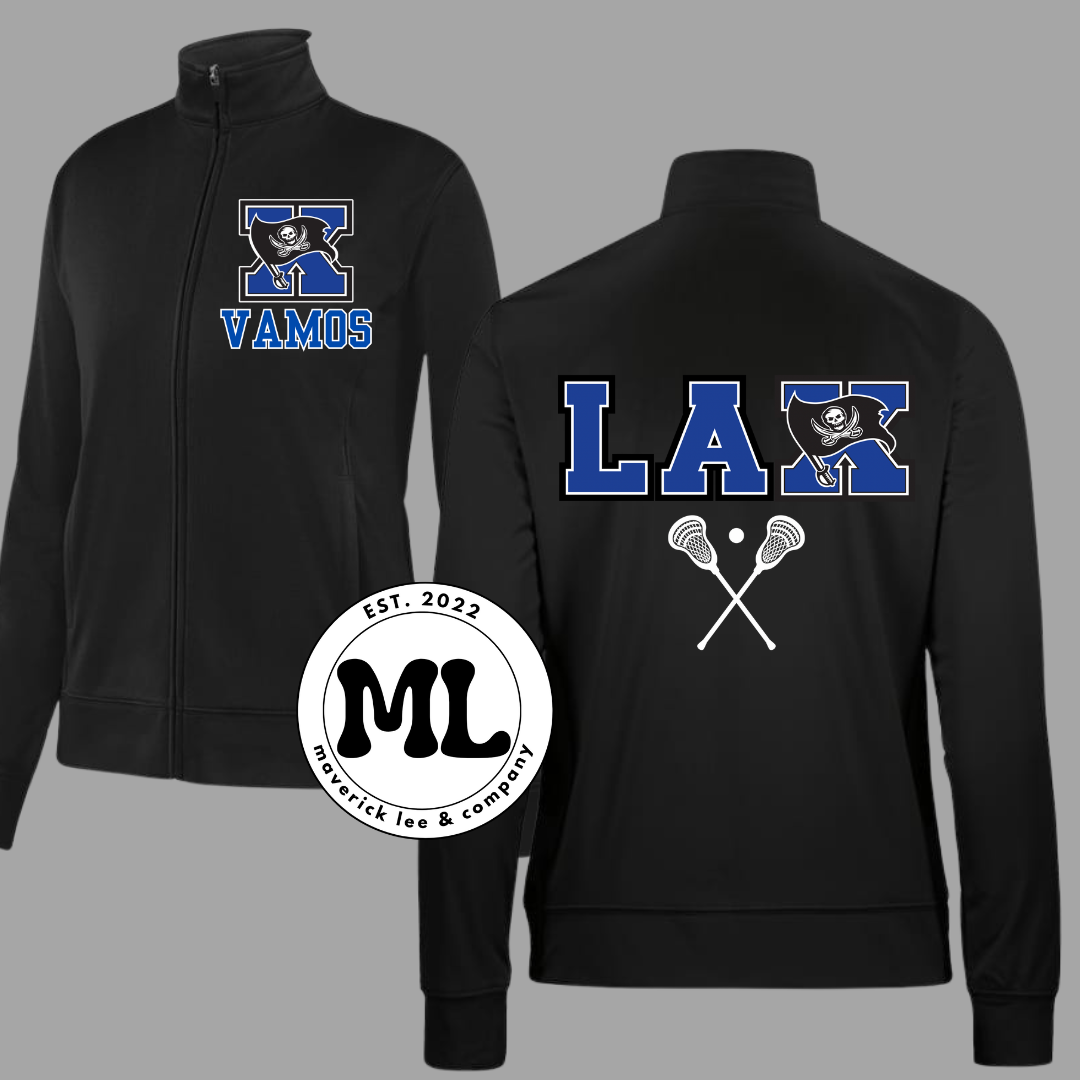 Xenia lacrosse jacket + white sticks