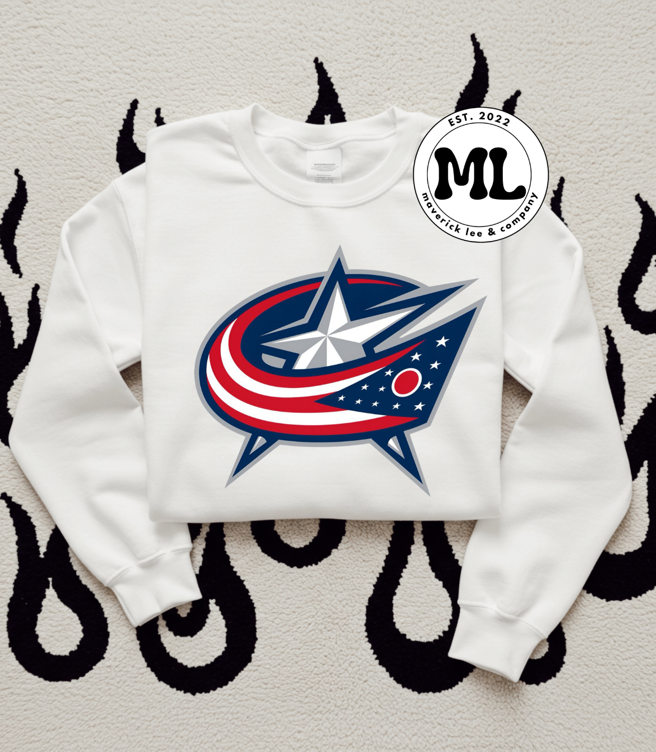 Blue jackets large logo