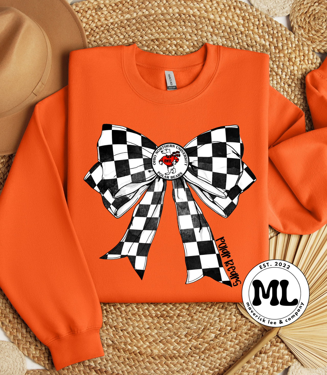 ONU checkered bow
