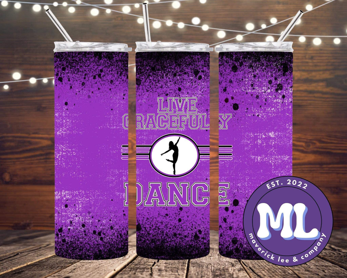 Live Gracefully solid tumbler