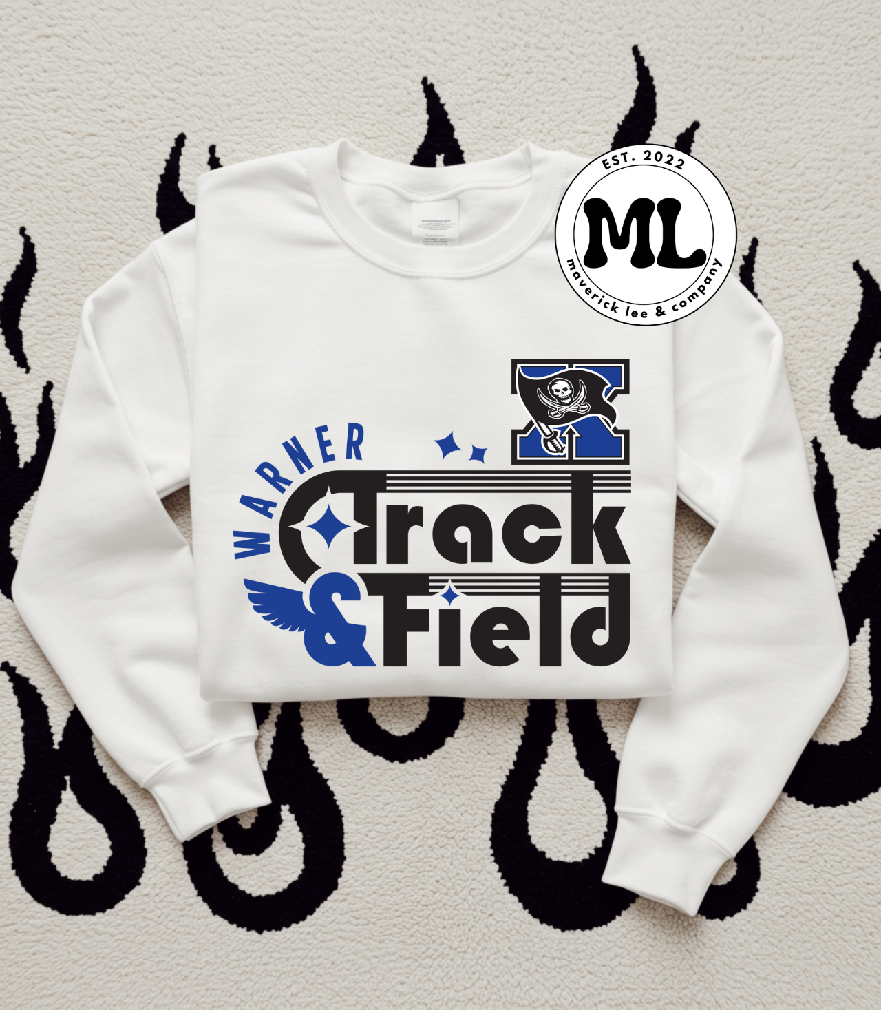 Warner track and field retro two