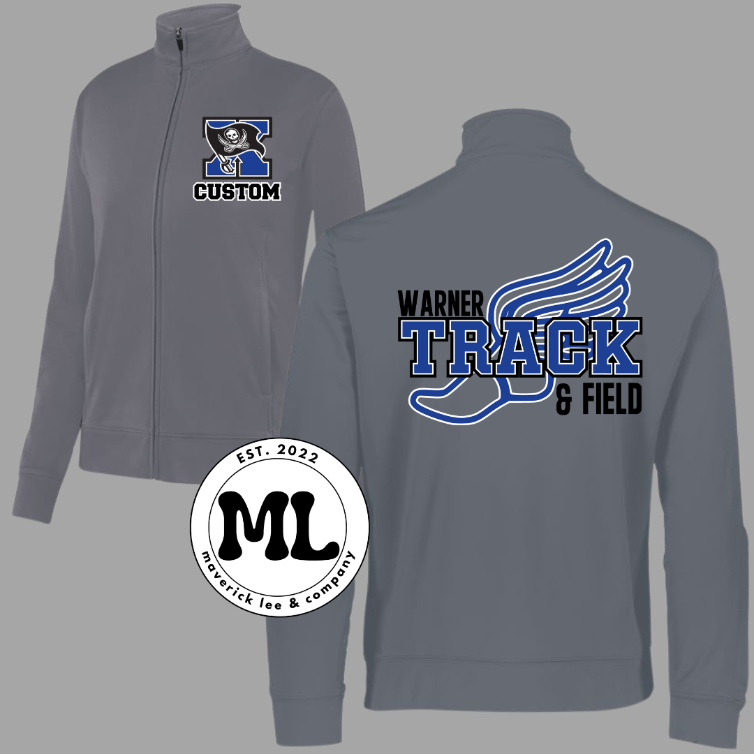 Warner track jacket - multicolor design back