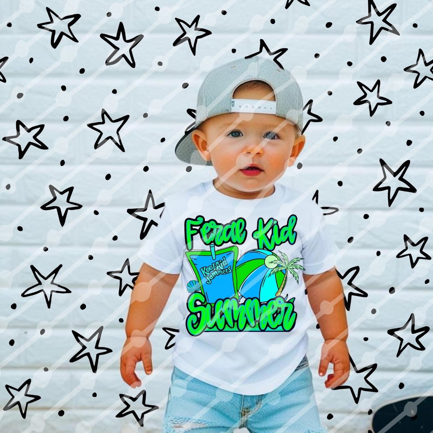 Green feral kid Summer