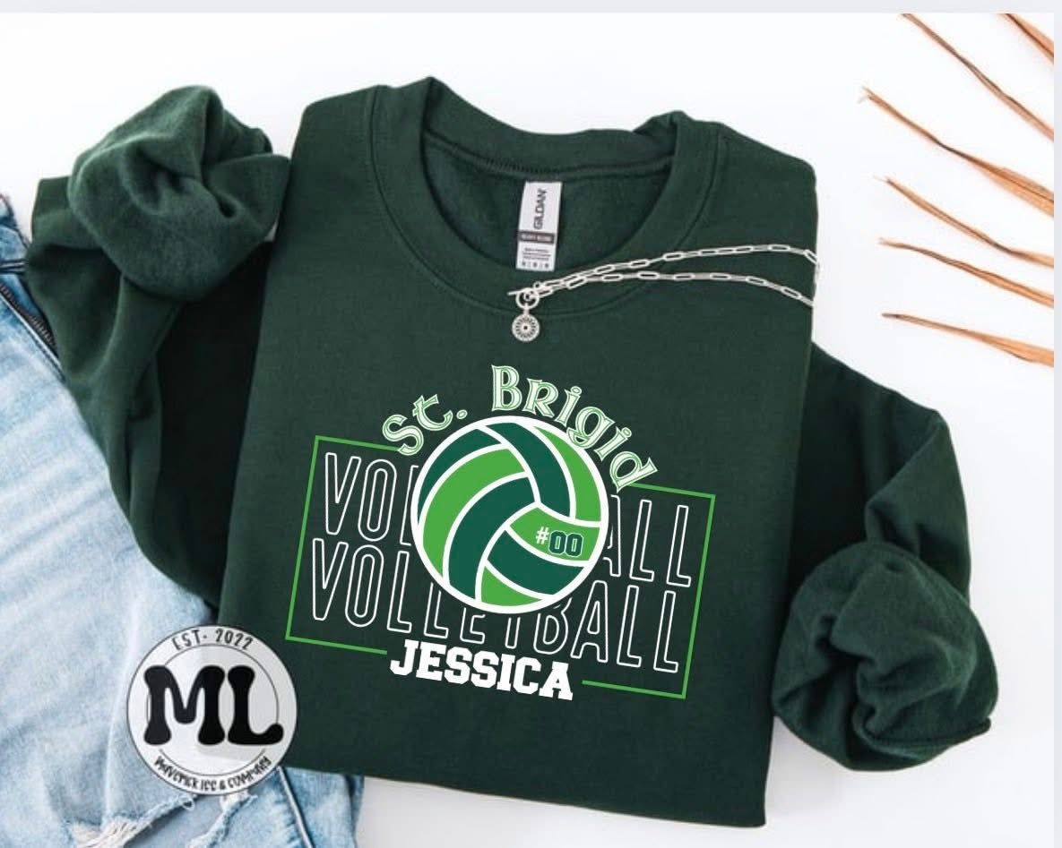 St. Brigid Volleyball custom