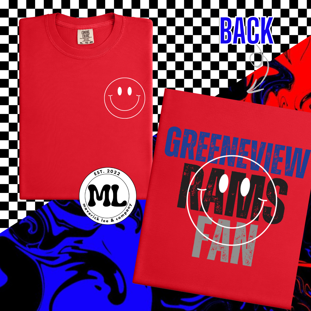 Greeneview Rams fan front+ back