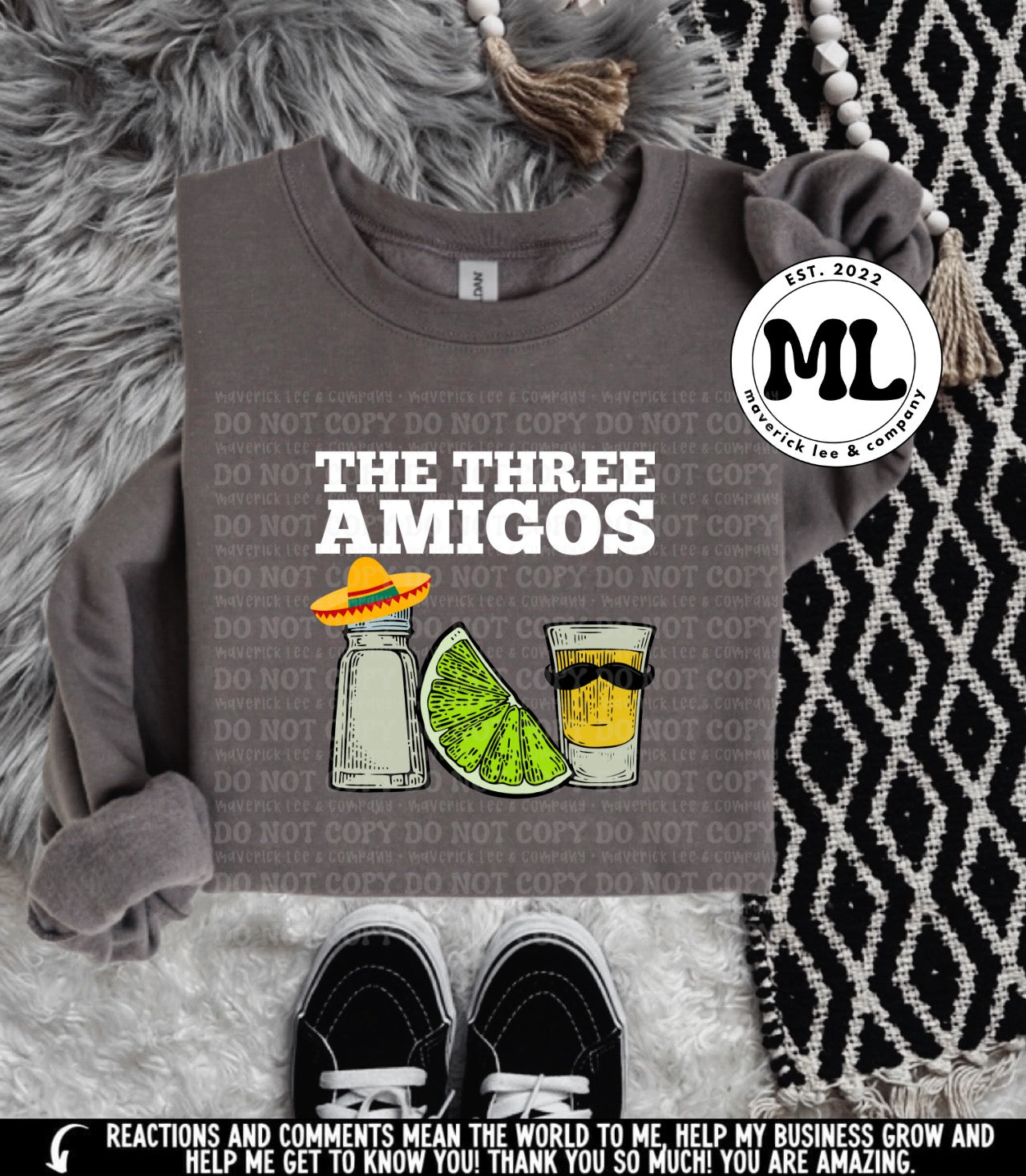 The three amigos – white