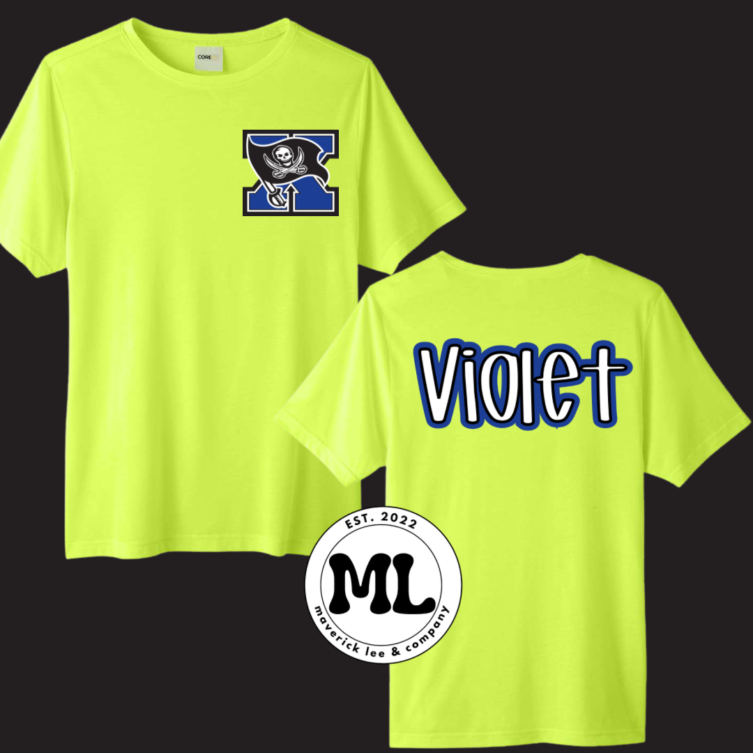 ChromaSoft Performance style tee - pocket logo with optional name