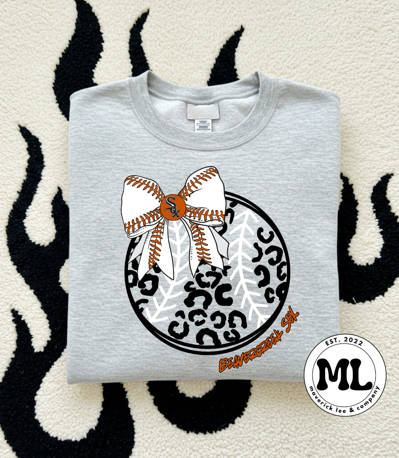 Sox baseball bow