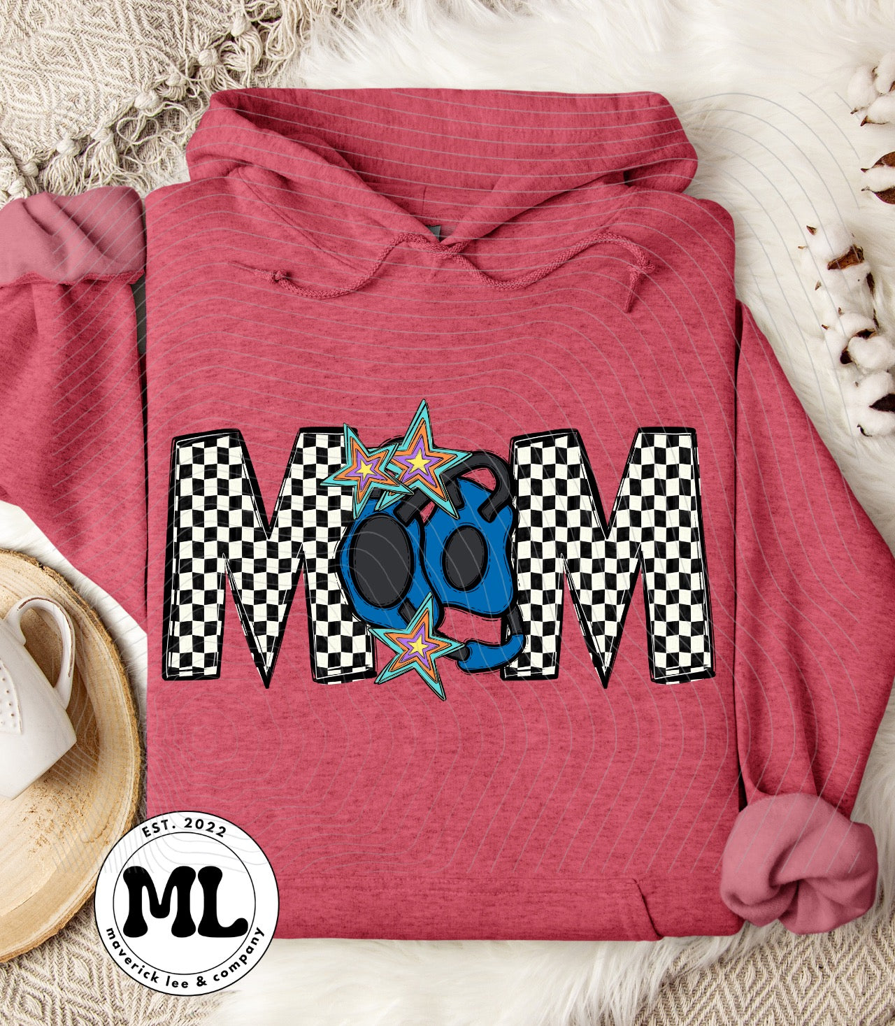 Checkered wrestling mom