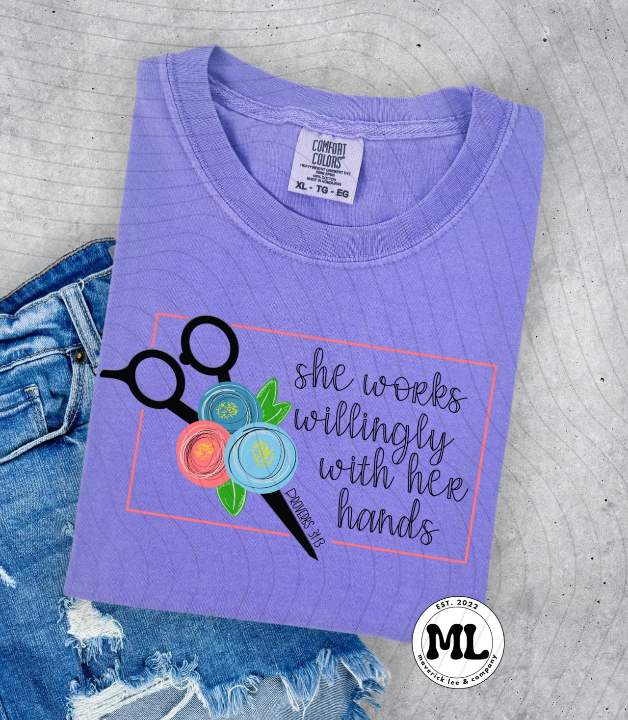 Hairstylist - she works with her hands
