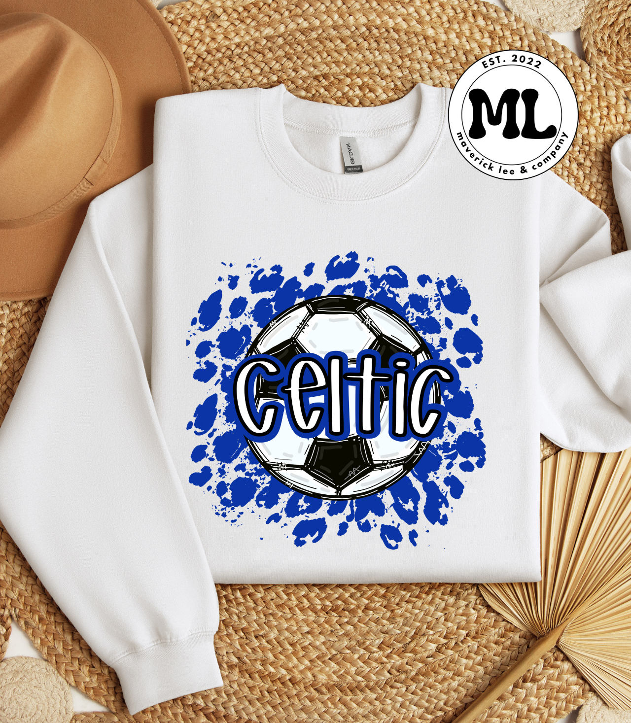 Celtic soccer leopard splash