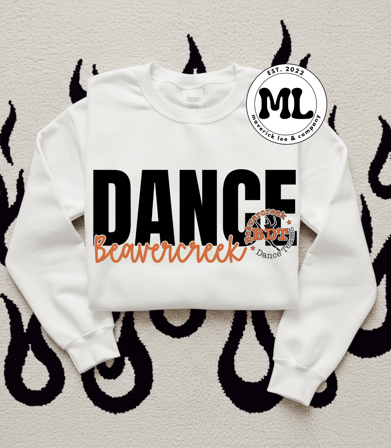 Beavercreek dance team - bold plus script
