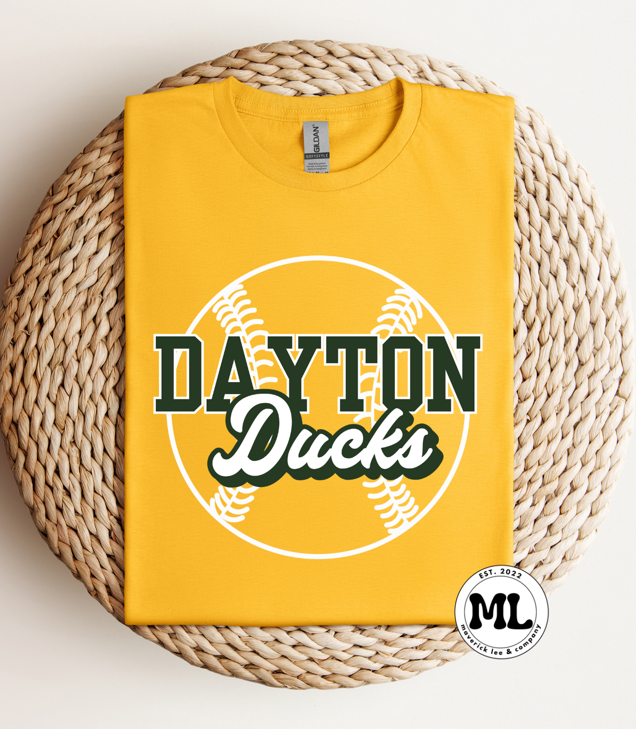 Dayton ducks white baseball