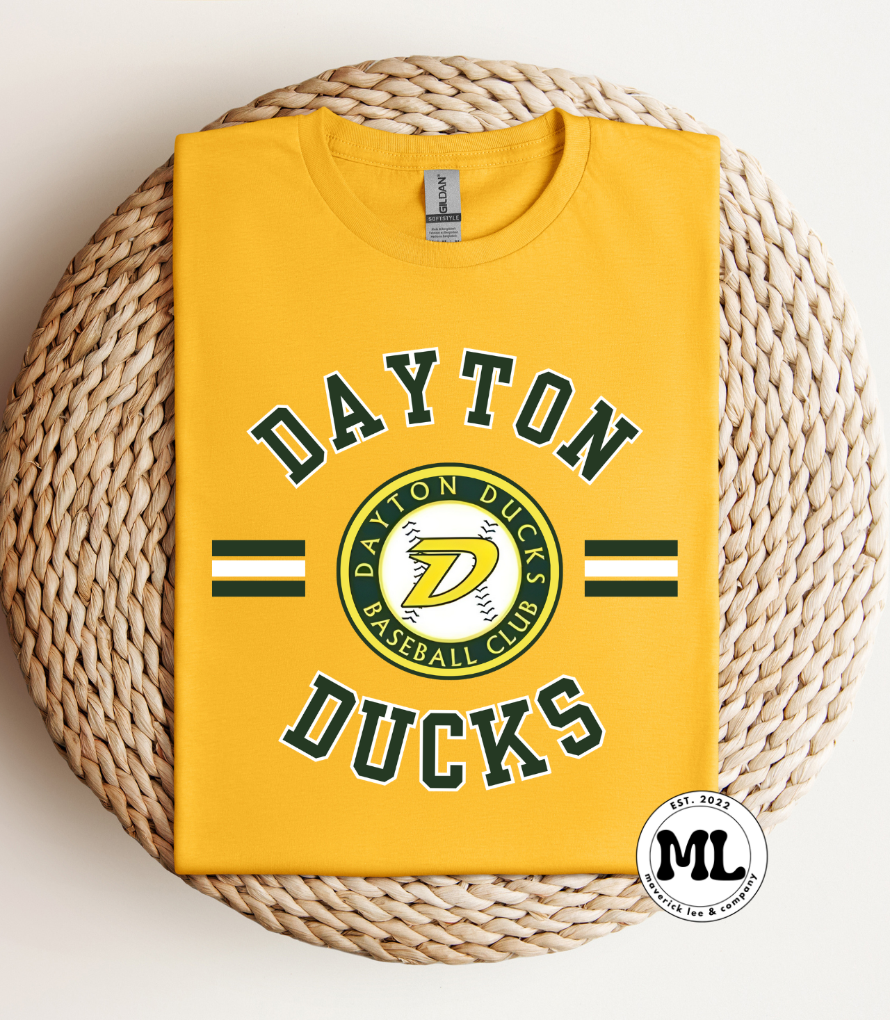 Dayton ducks circle with lines