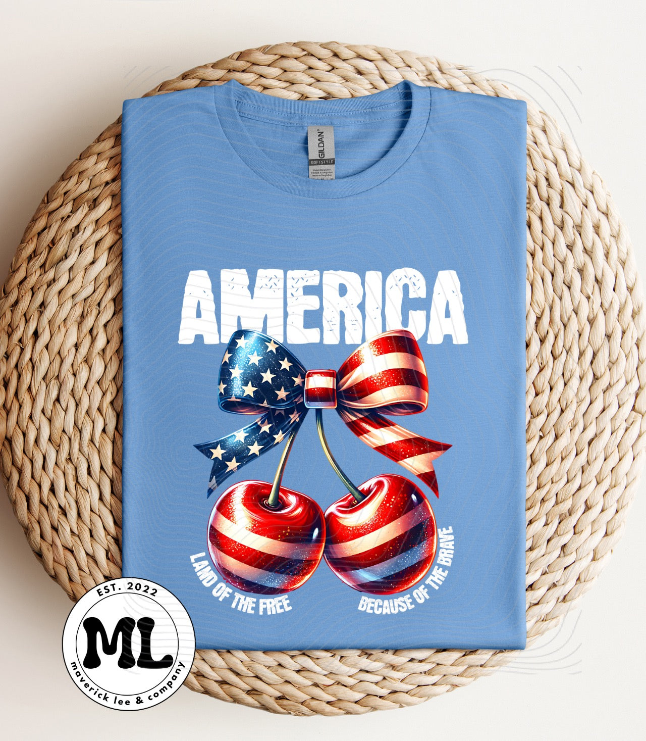 American flag cherries