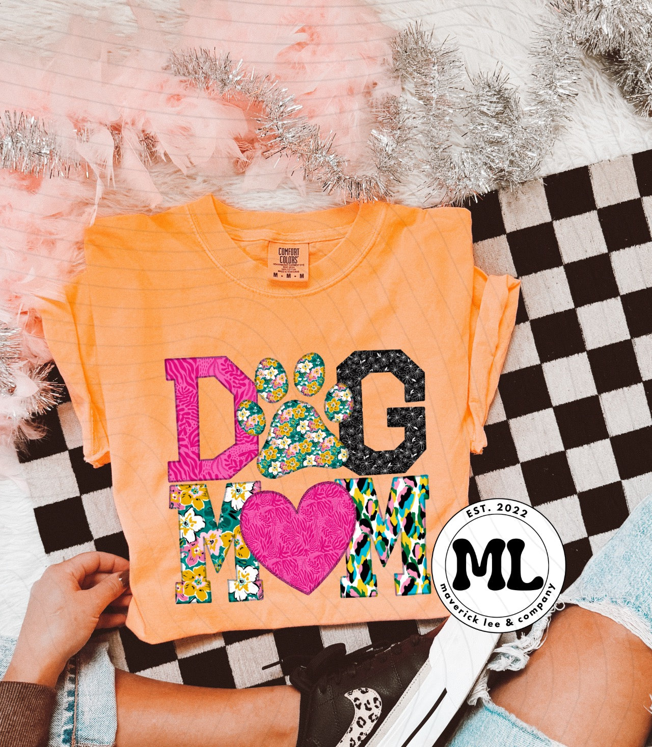 Dog mom fabric