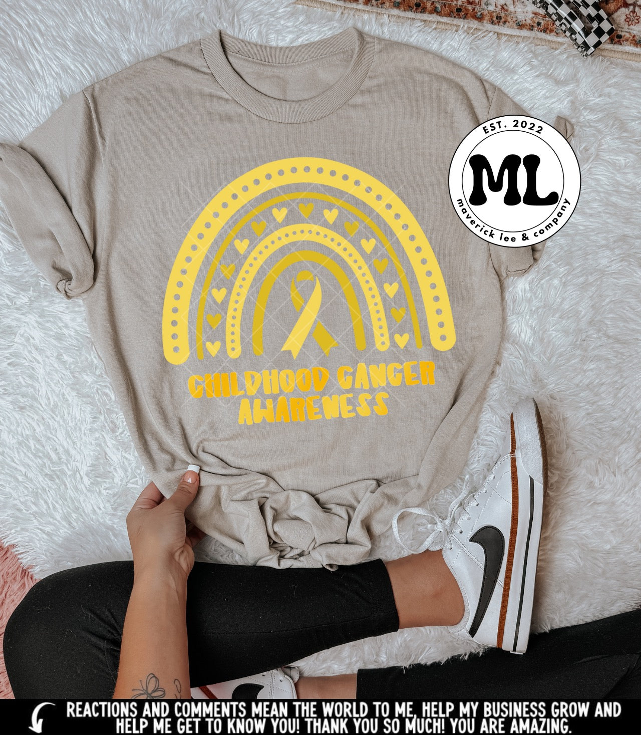Childhood cancer awareness rainbow