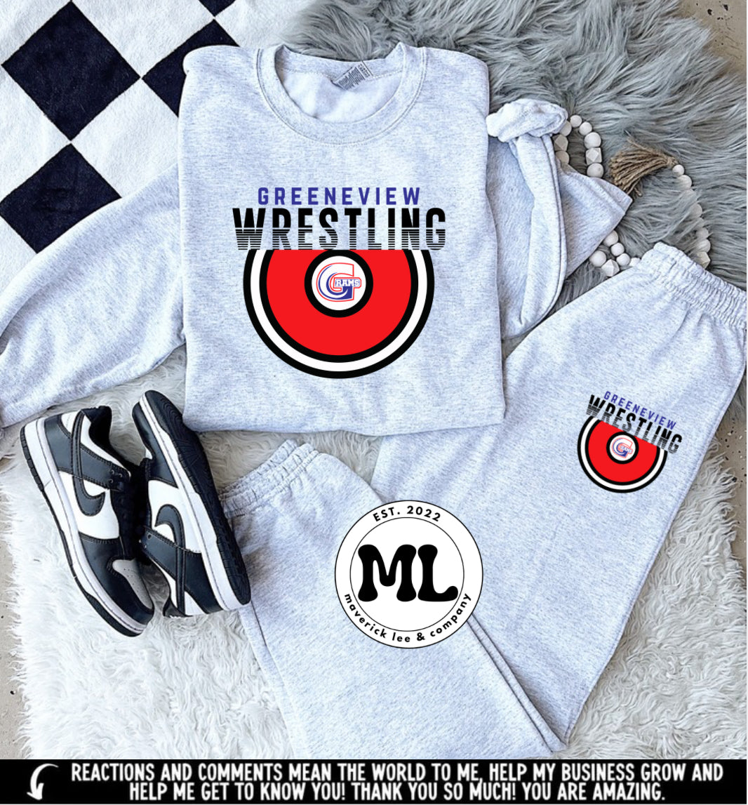 Youth wrestling mat jogger set